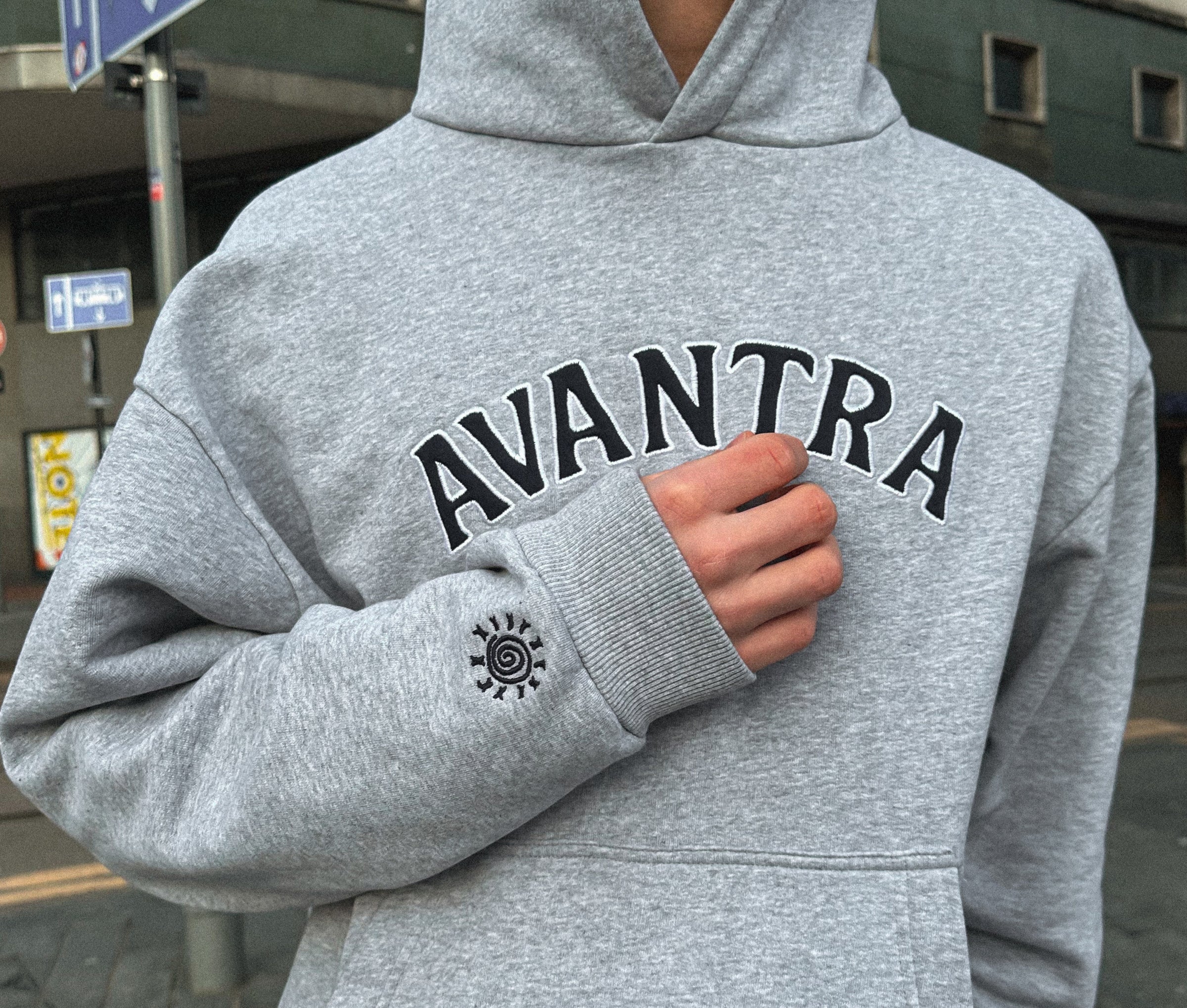 Grey Hoodie Avantra